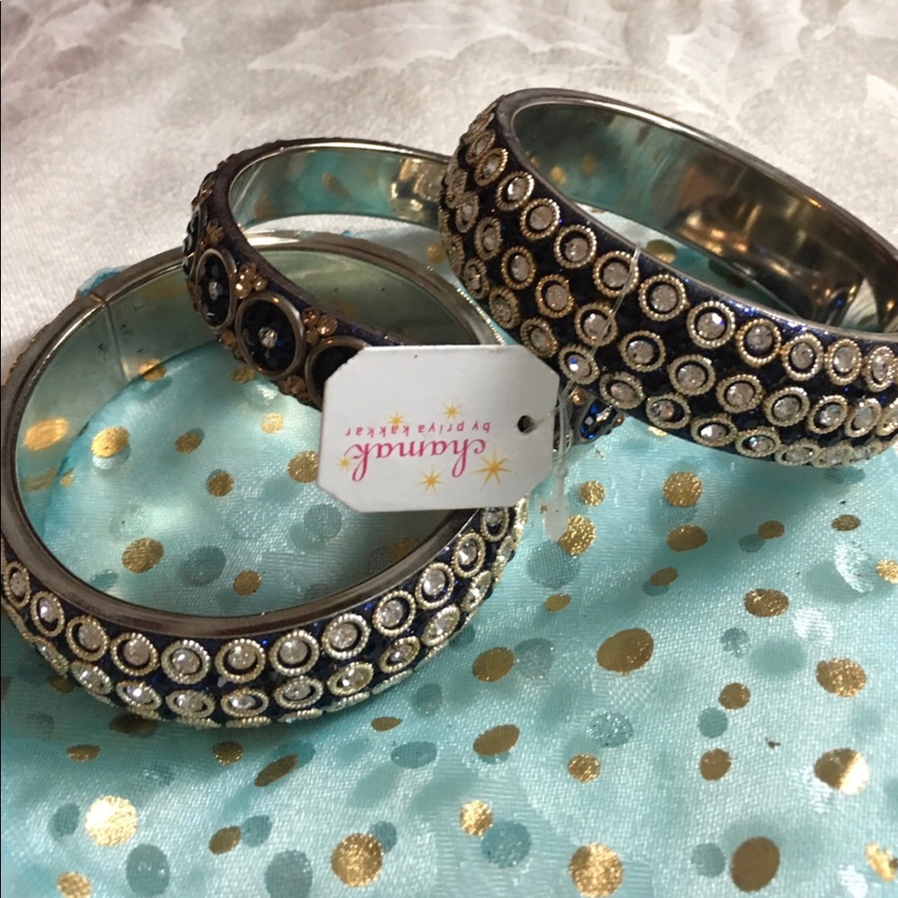 COPY - Chamak By Priya Blue Crystal Women’s Bracelets